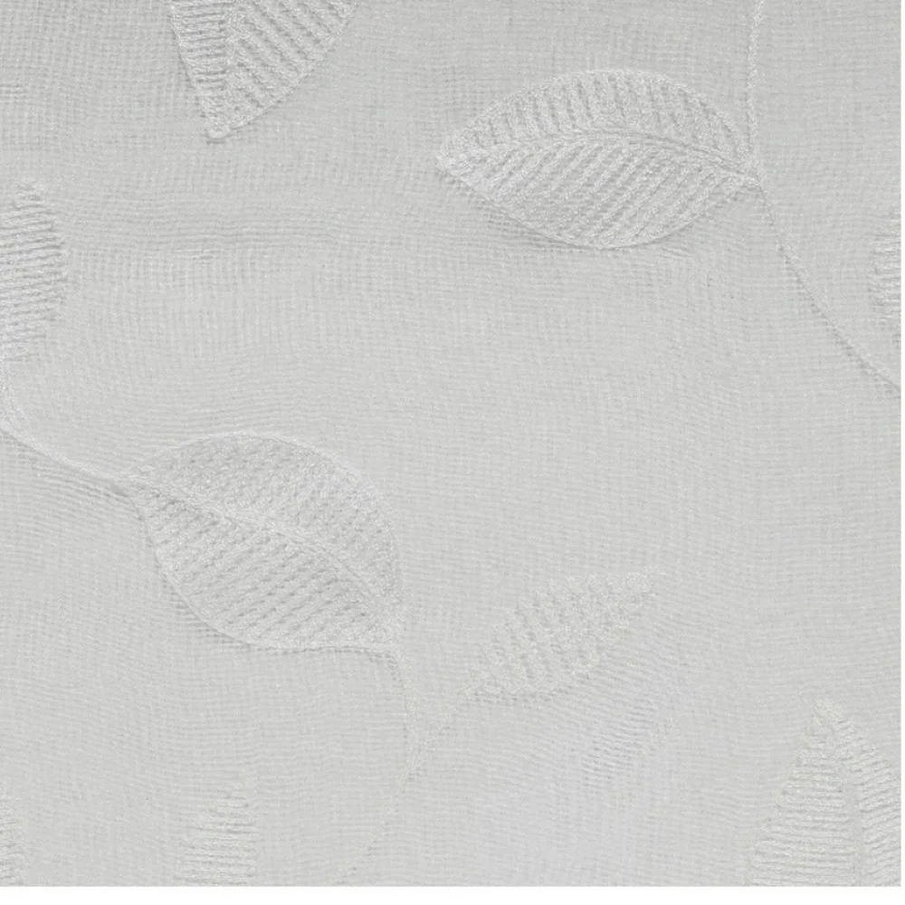 NWT White Curtain Panel Home Decorators Collection Muirfield 50 X 84